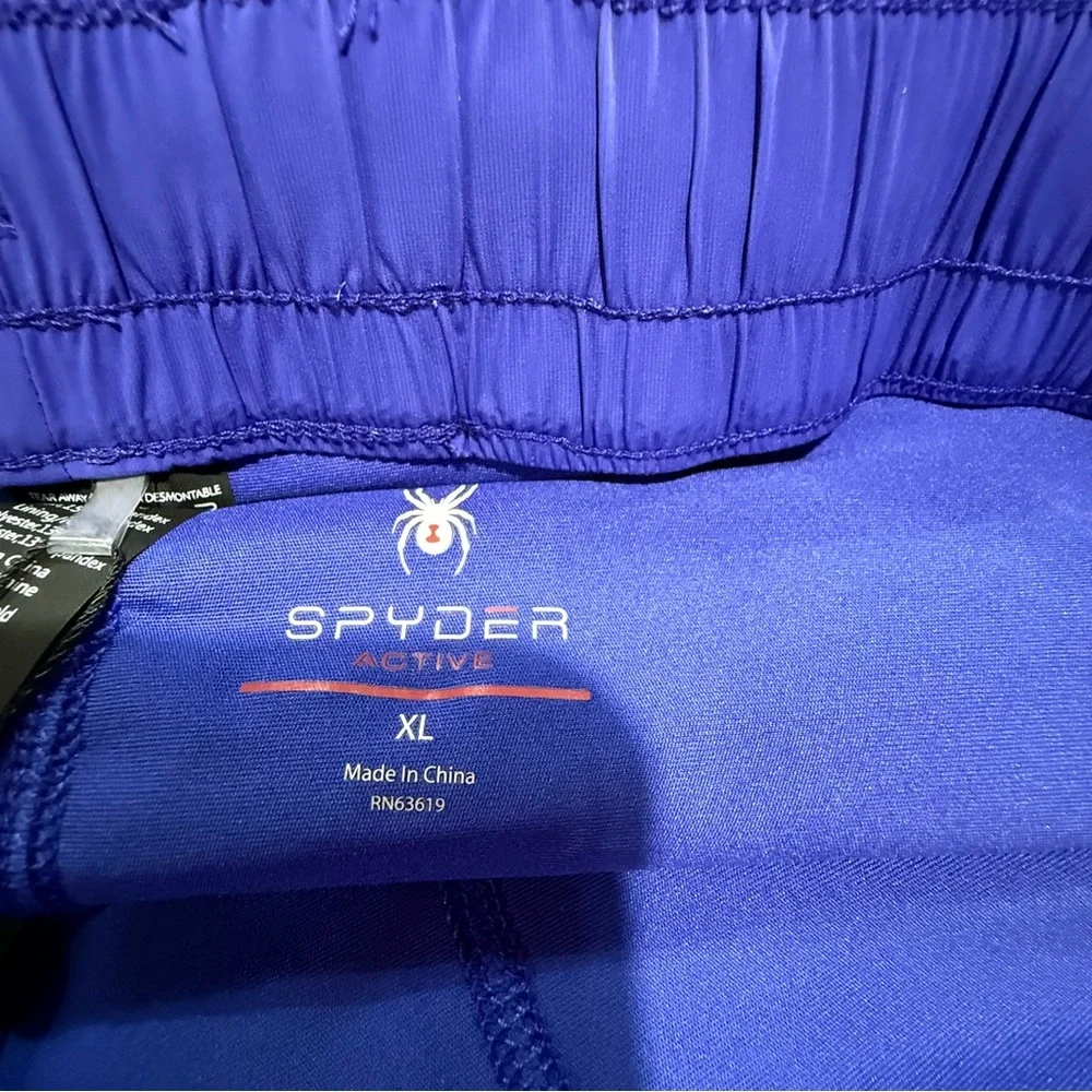 Spyder NWT XL Women's Perennial Blue Shorts Exercise Workout - Picture 8 of 16